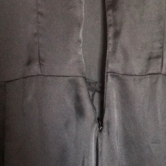 Black Satin Sleeveless Jumpsuit - Picture 4 of 4